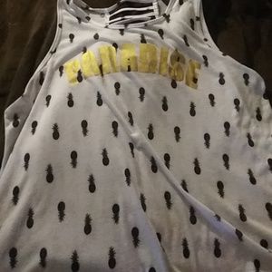 A white "paradise" tank